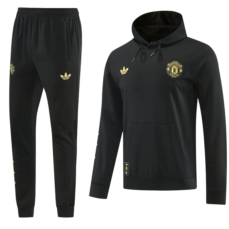 Manchester United Originals Hoodie Tracksuit BlackGold