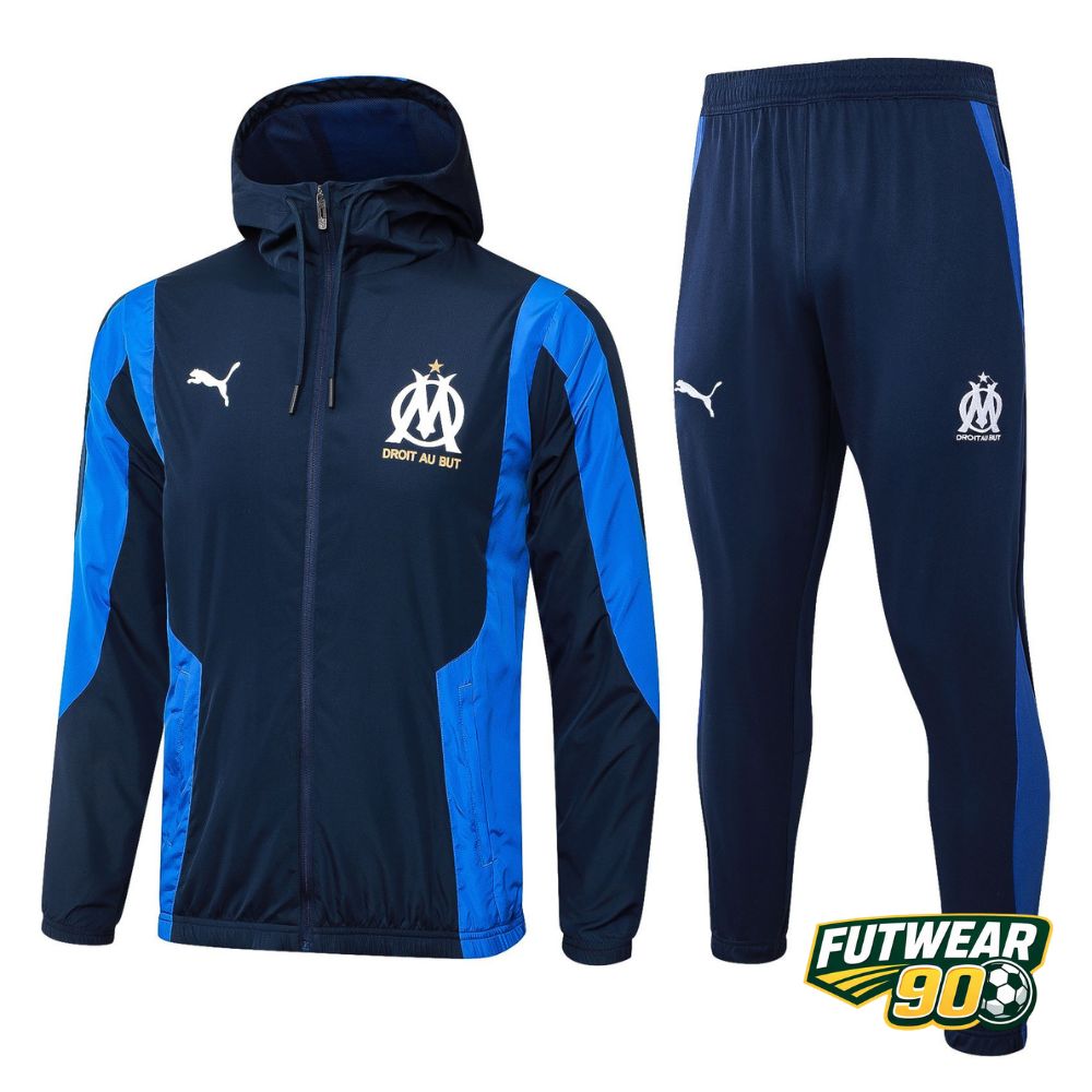 Marseille Navy Blue Hooded Tracksuit