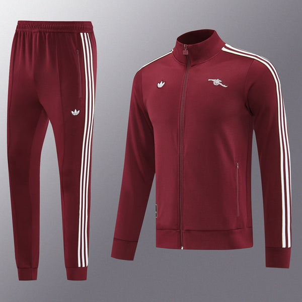 Arsenal Originals Tracksuit Burgundy White