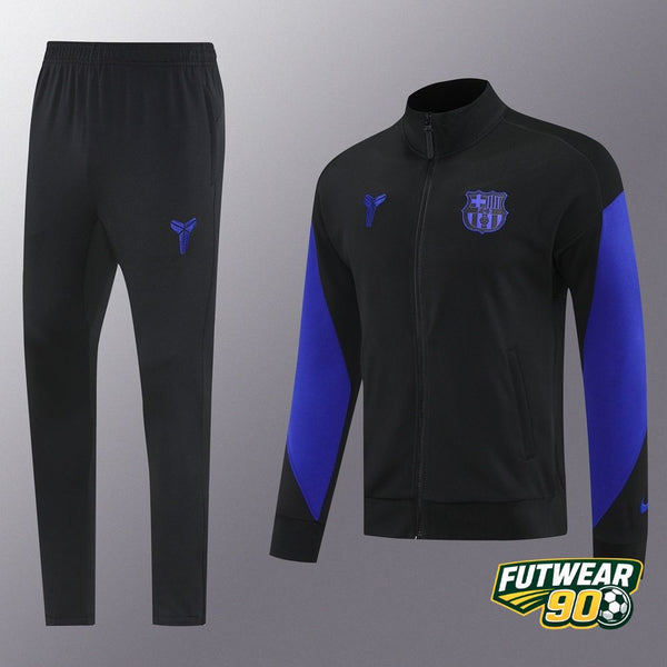 Barcelona Black Purple Training Tracksuit