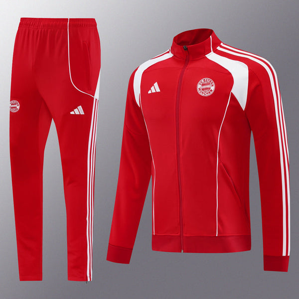 Bayern Munich Training Tracksuit Red White