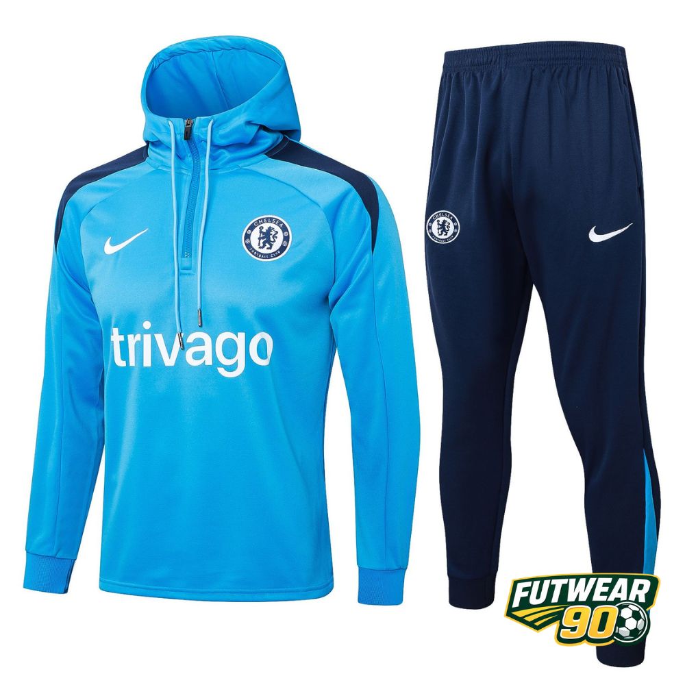 Chelsea Blue Hooded Training Set