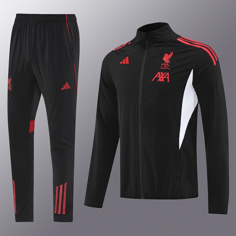 Liverpool Training Tracksuit Black Red