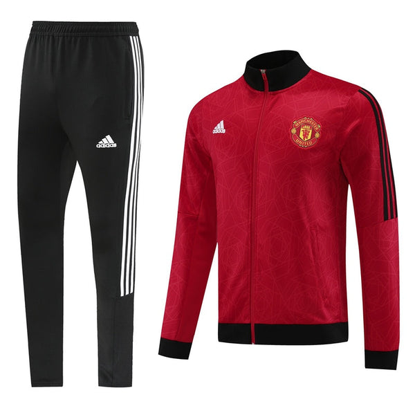 Manchester United Pattern Training Tracksuit Red