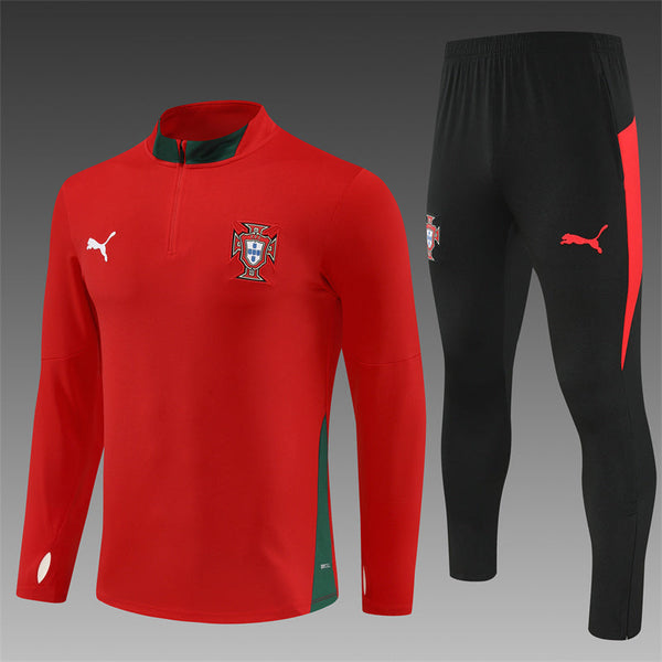 Portugal Training Tracksuit Red Black