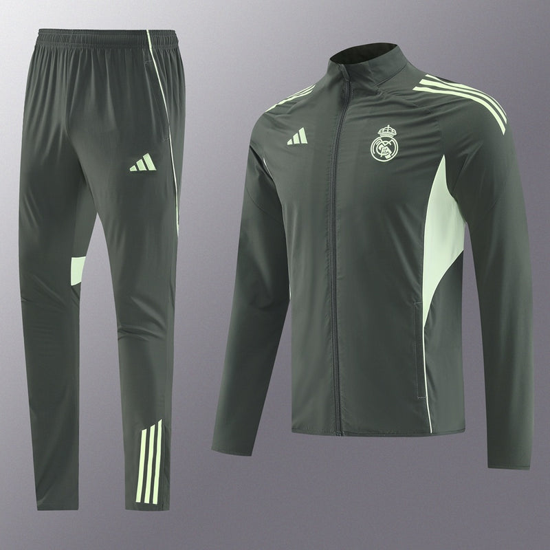 Real Madrid Training Tracksuit Dark Grey