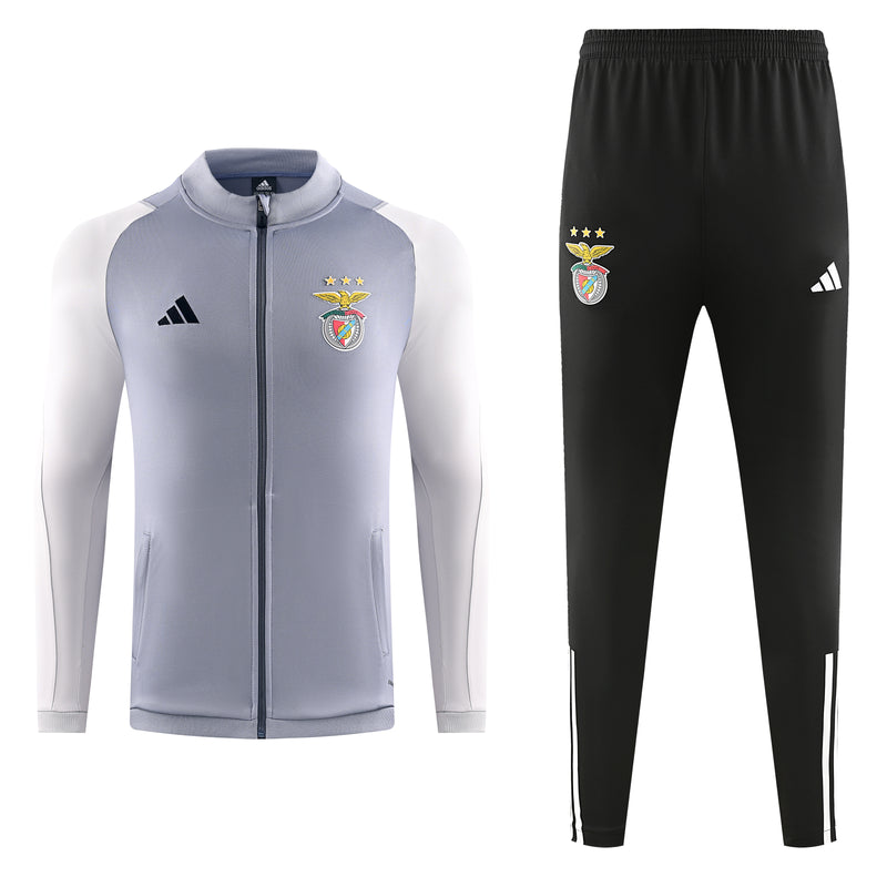 SL Benfica Training Tracksuit Grey Black