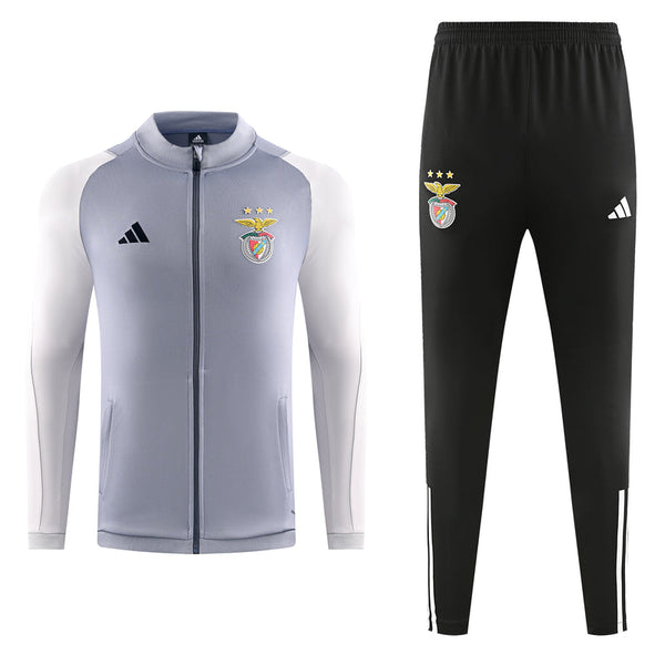SL Benfica Training Tracksuit Grey Black