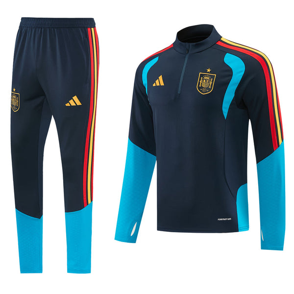 Spain Training Tracksuit Navy Gold Blue