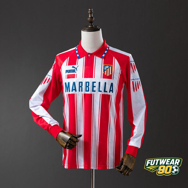 Atletico Madrid 95/96 Retro Home Long Sleeve